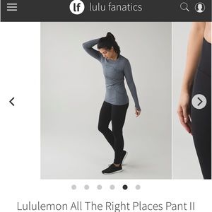 Lululemon All The Right Places Pant II - Black